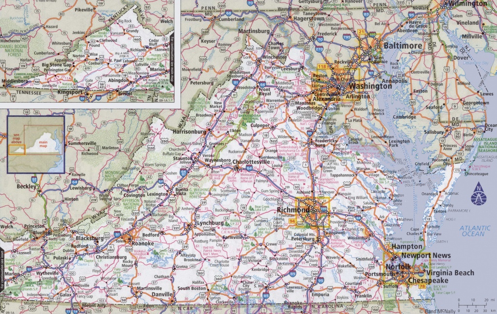 Maps Virginia State And Travel Information | Download Free Maps - Virginia State Map Printable