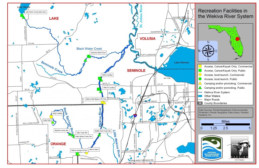 Maps Wekiva River Systemwekiva River System Map Of Natural Springs