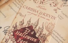 Marauder's Map Invitations | Birthday | Harry Potter Halloween Party - Free Printable Marauders Map