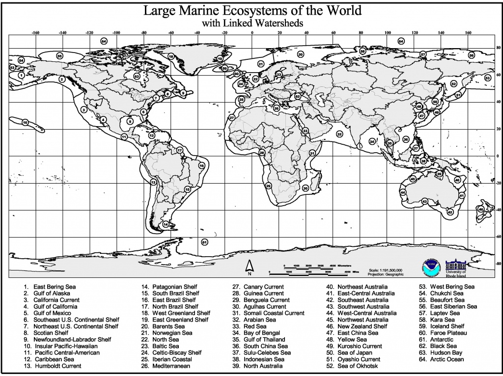 Marine Geography Quiz – Gcaptain - World Map Quiz Printable