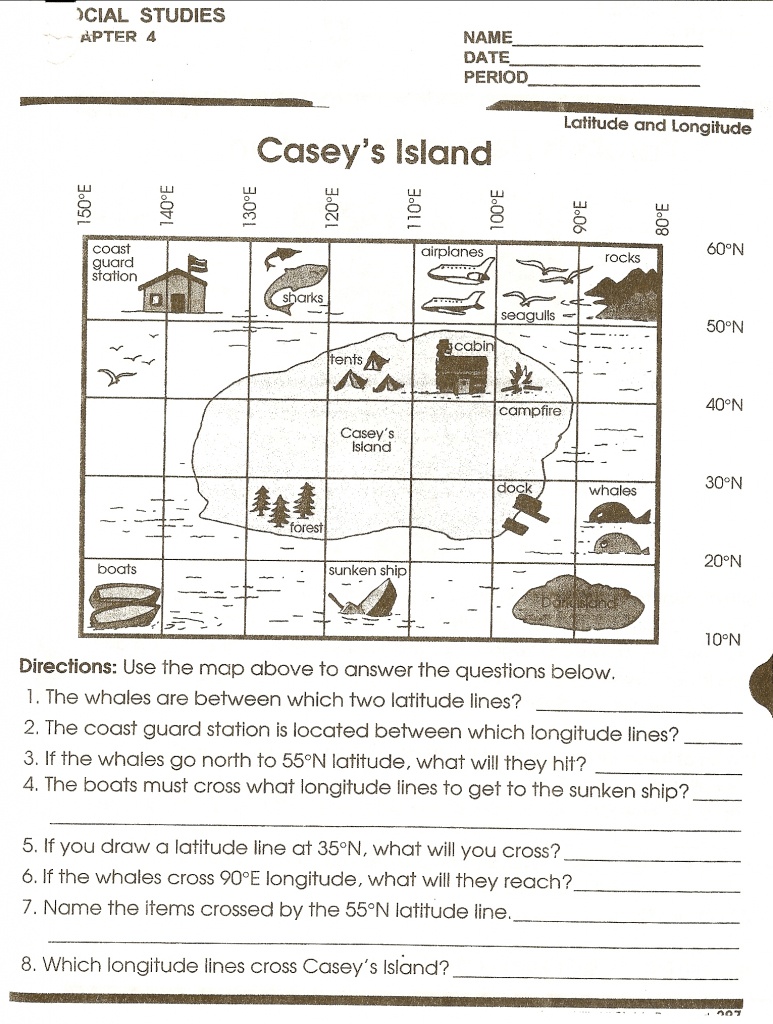 Math : Map Reading Worksheets Map Reading Worksheets High School - Map Reading Quiz Printable