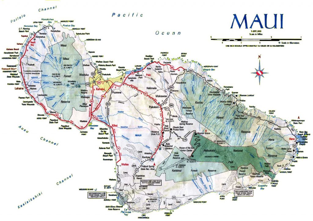Maui Map Printable 86 Images In Collection Page 2 Maui Road Map Printable 1024x725 