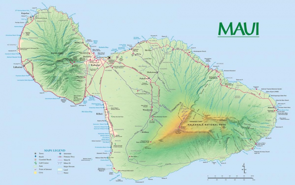Maui Maps | Go Hawaii - Printable Map Of Kauai