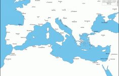 Mediterranean Sea : Free Map, Free Blank Map, Free Outline Map, Free - Mediterranean Map Printable