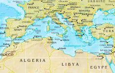 Mediterranean Sea Physical Map - Mediterranean Map Printable
