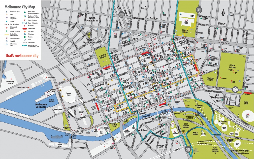 Melbourne Cbd Map - Printable Map Of Melbourne