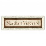 Melissa Van Hise 28 In. X 9 In. "martha's Vineyard" Framed Giclee   Martha&#039;s Vineyard Map Printable