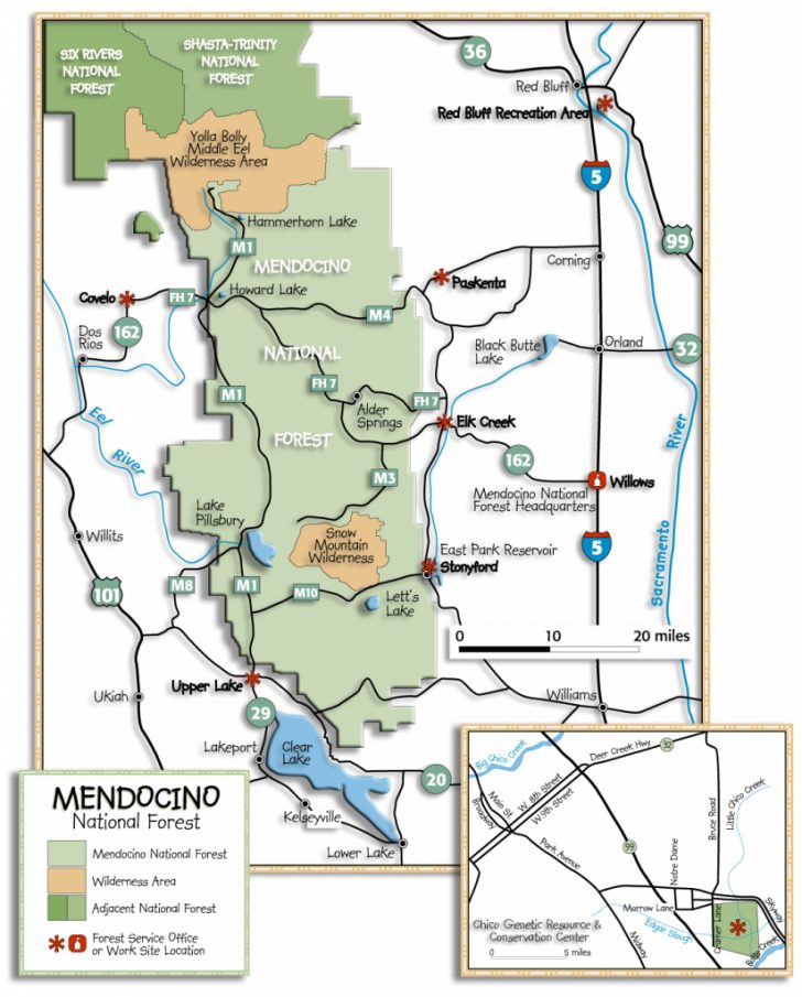 Mendocino National Forest - Maps & Publications - California Wilderness ...