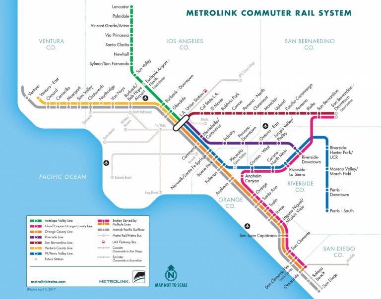 Metrolink Weekends | Metrolink - California Rail Pass Map | Printable Maps