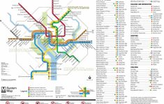 Metrorail Metro Lines Transit Subway Underground Tube Diagram - Washington Dc Subway Map Printable