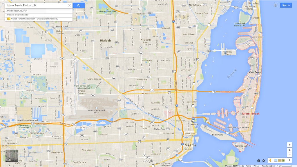 Miami Beach Florida Map - Map Of Miami Beach Florida