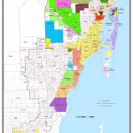 Miami Dade County Florida Zip Code And Municipalities Map   Map Of Dade County Florida