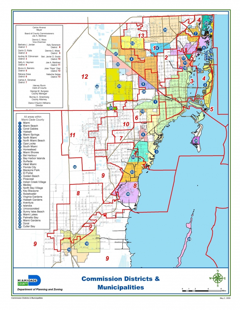Miami-Dade Municipalities Map | Miami Real Estate Maps And Graphics - Map Of Florida Showing Dade City