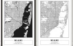 miami map florida city map digital poster printable etsy miami city map printable Miami Map Florida City Map Digital Poster Printable | Etsy - Miami City Map Printable