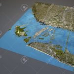 Miami Map, Satellite View, Aerial View, Florida, United States Stock   Satellite Map Of Florida