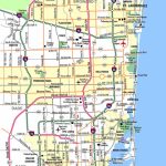 Miami Metropolitan Area Highways   Aaccessmaps   Map Of Miami Beach Florida