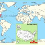 Miami On The World Map   The Map Of Miami Florida