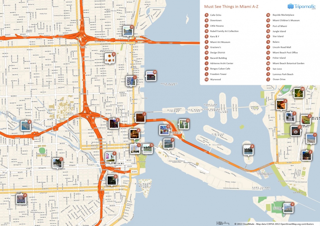 Miami Printable Tourist Map | Free Tourist Maps ✈ | Miami - Naples Florida Attractions Map