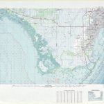 Miami Topographic Maps, Fl   Usgs Topo Quad 25080A1 At 1:250,000 Scale   Topographic Map Of South Florida