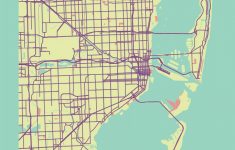 Miami, Usa Map Printrae Nordico #map #miami #florida | City Maps - Miami City Map Printable