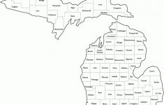 Michigan County Map With Names - Michigan County Maps Printable