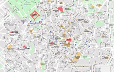 Milan Map - Central Milan Attractions Printable Map Showing Top 10 - Printable Map Of Milan