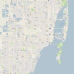Minimalist Modern Map Of Miami, Florida, Usa 4 Paintingcelestial   Florida Marine Maps