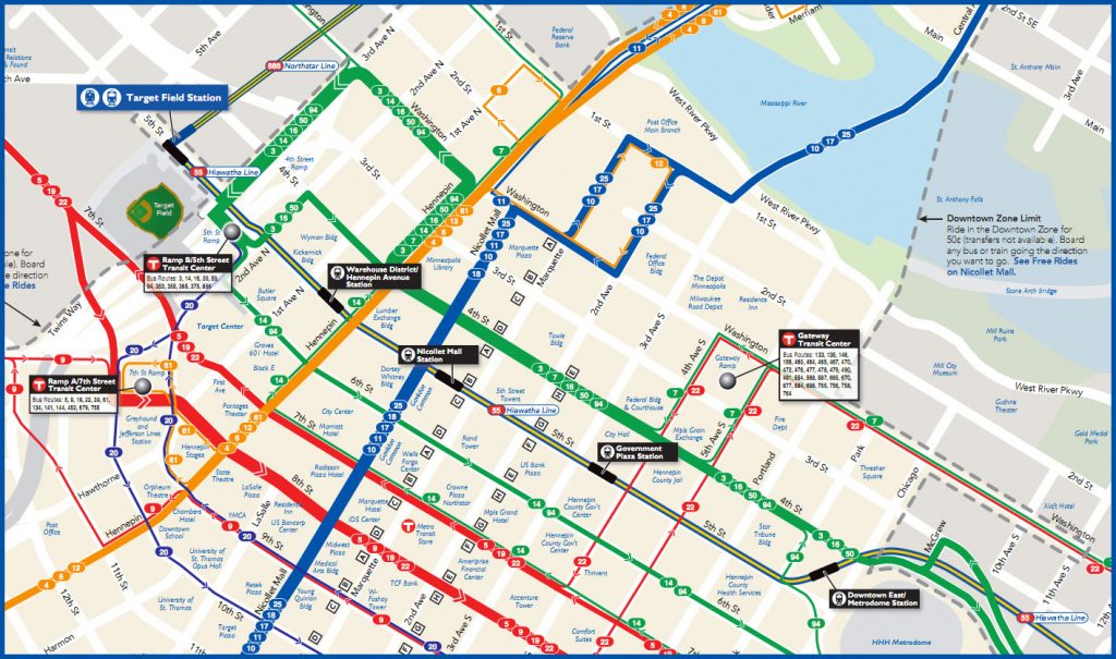 Minneapolis Downtown Map And Travel Information Download Free   Minneapolis Downtown Map And Travel Information Download Free Minneapolis Skyway Map Printable 1024x605 