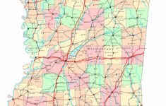 Mississippi Printable Map - Printable Map Of Mississippi