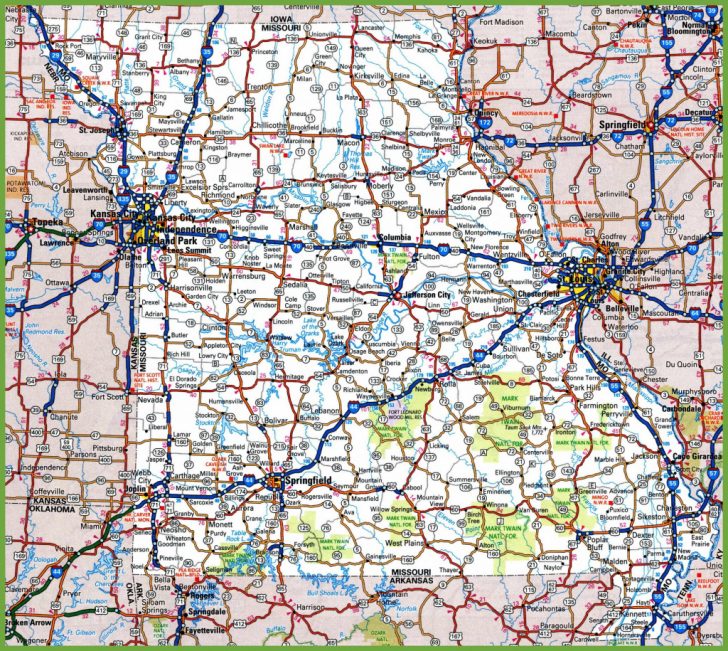 Missouri Road Map - Printable Map Of Missouri | Printable Maps