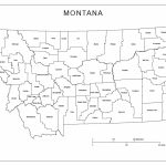 Montana Labeled Map   Printable Map Of Montana