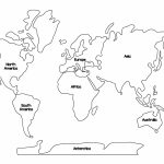 Montessori World Map And Continents Gift Of Curiosity New Black   Montessori World Map Printable