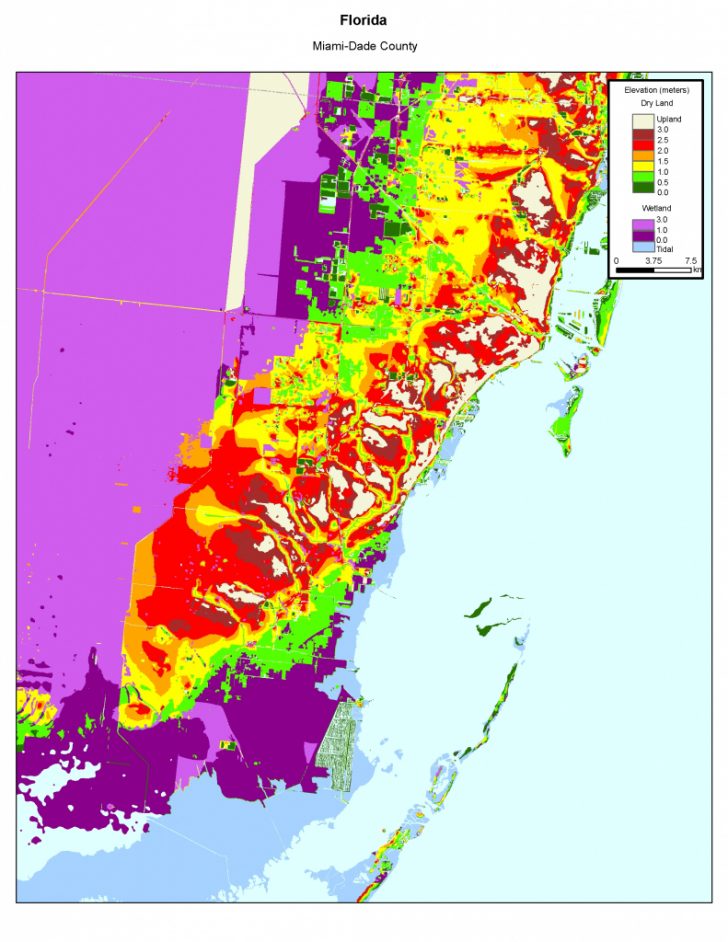 South Florida Sea Level Rise Map
