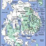 Mount Desert Island Map   Acadia Maine   Printable Map Of Maine Lighthouses