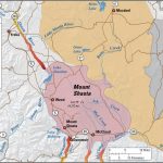 Mount Shasta, Ca Simplified Hazards Map Showing Potential Impact Ar   Mount Shasta California Map