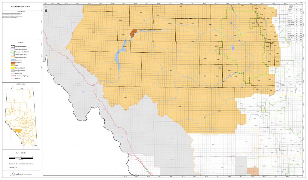 Municipal Maps - Printable Red Deer Map | Printable Maps