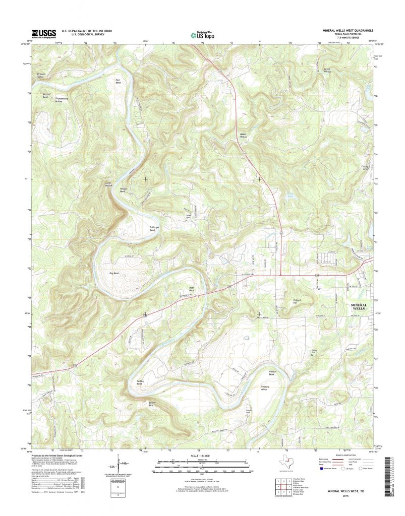 Mytopo Mineral Wells West Texas Usgs Quad Topo Map Mineral Wells Texas Map 803x1024 