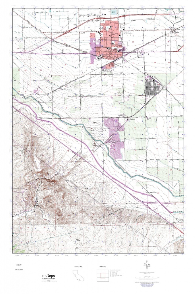 Mytopo Tracy California Usgs Quad Topo Map For - Touran - Tracy California Map