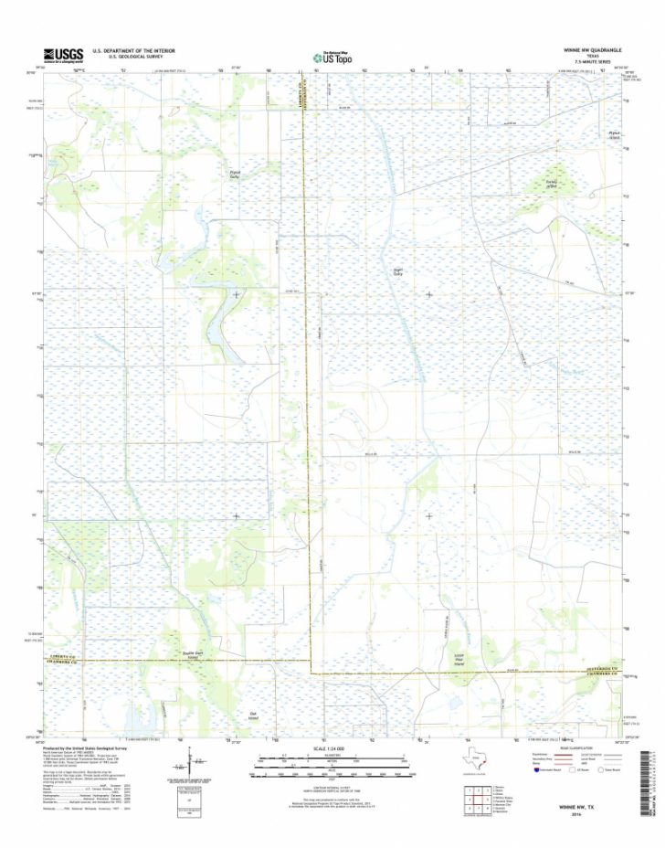 Mytopo Winnie Nw, Texas Usgs Quad Topo Map Winnie Texas Map