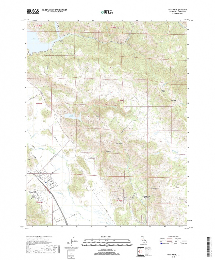 Mytopo Yountville, California Usgs Quad Topo Map - Where Is Yountville California On The Map