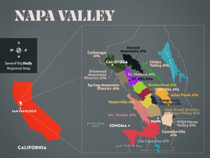 Map Of California Wine Appellations