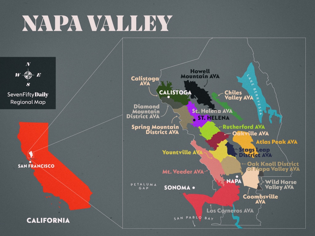 Napa Valley | Sevenfifty Daily - Map Of California Wine Appellations