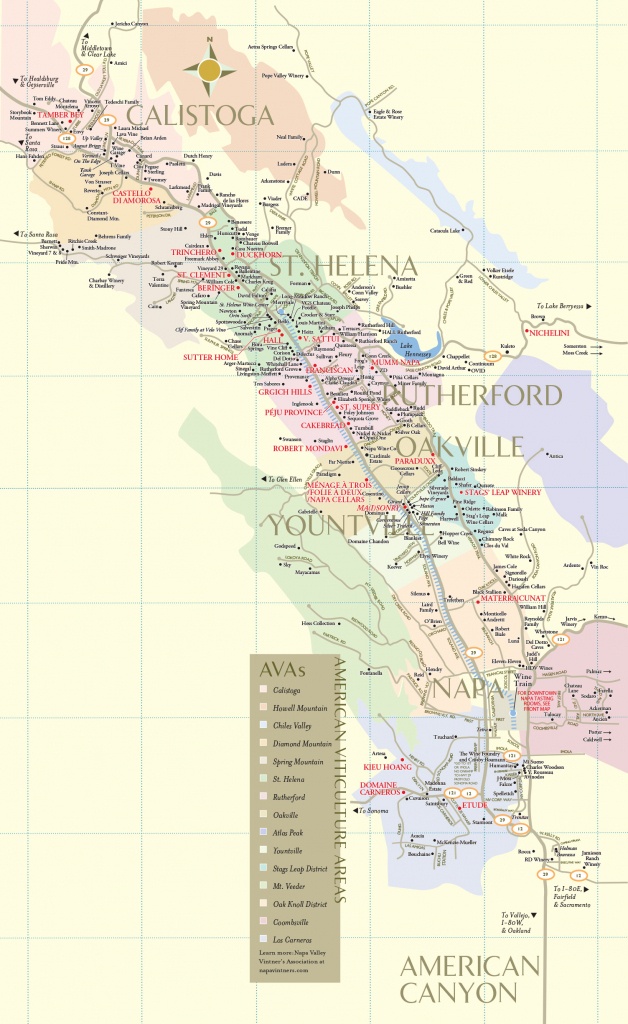 Napa Valley Wineries | Wine Tastings, Tours &amp;amp; Winery Map - California Wine Trail Map