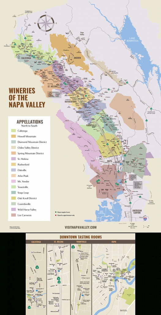 Napa Valley Winery Map | Plan Your Visit To Our Wineries - Wine Tasting California Map