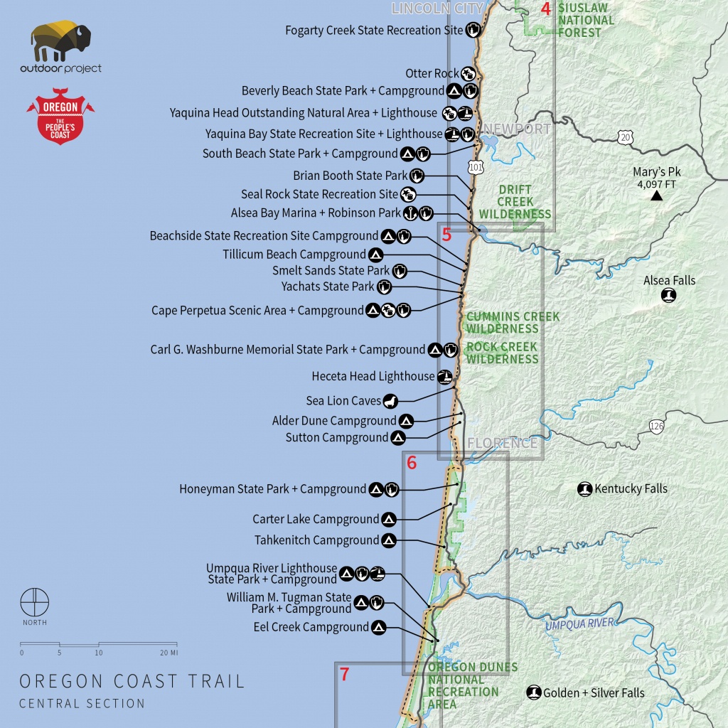 Navigating The Oregon Coast Trail | Outdoor Project - California Coastal Trail Map