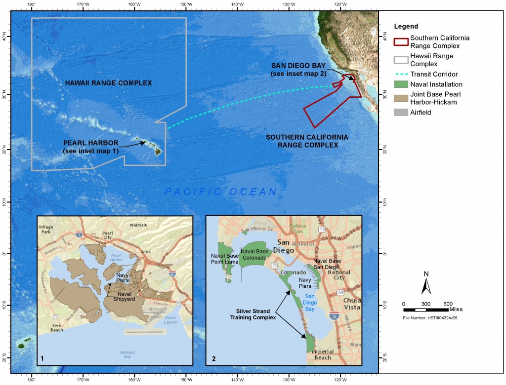 Navy Seeking To Extend Use Of Training Ranges In California, Hawaii - Hawaii California Map