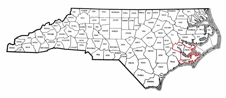Printable Nc County Map