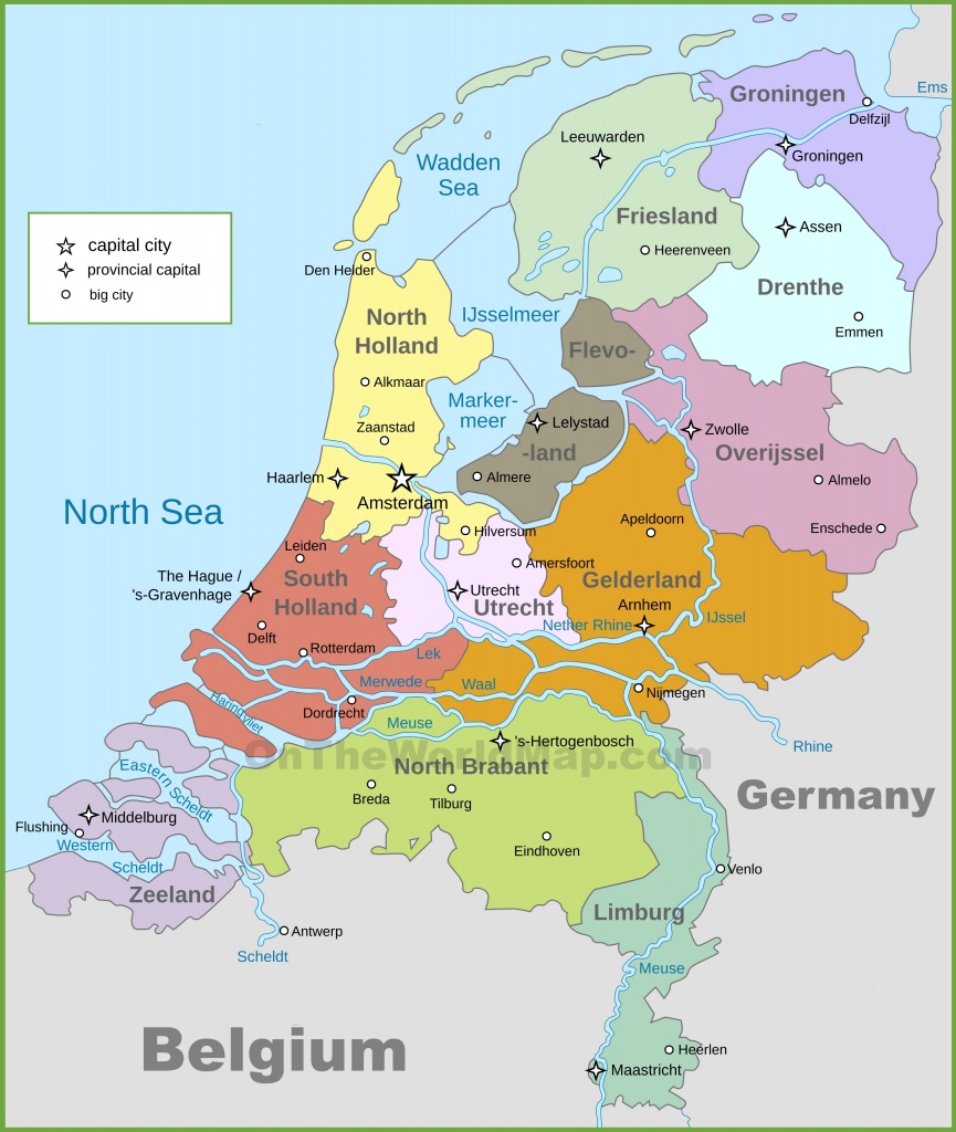 Netherlands Maps | Maps Of Netherlands - Printable Map Of The Netherlands