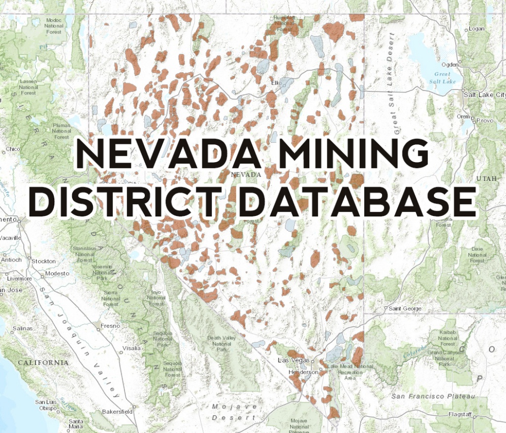 Nevada Mining District Database - Burgex Inc. - Map Of Abandoned Mines In California