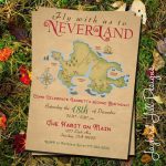 Neverland Birthday Party Invitation / Peter Pan Party / | Etsy   Neverland Map Printable